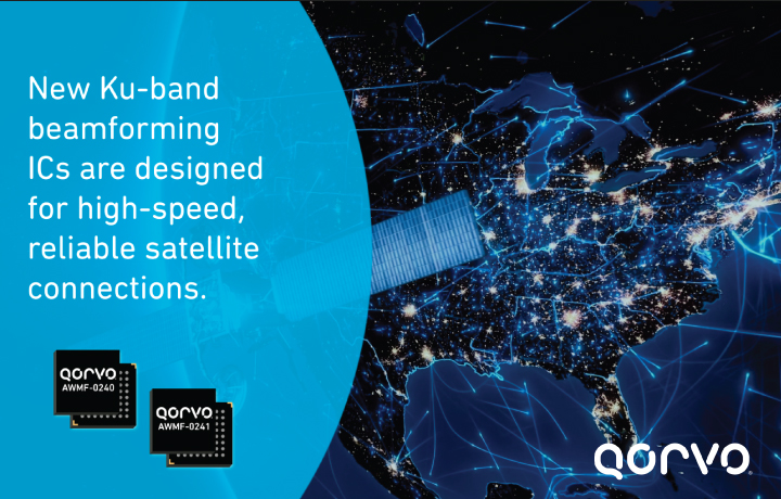 Press Release: Qorvo Launches Next-Gen Ku-Band Beamformers, for High-Performance SATCOM Terminals