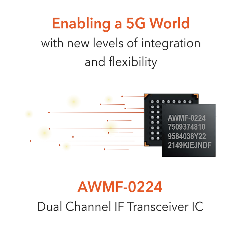 Anokiwave introduces industry’s first mmW to IF, multi-band, 5G transceiver, with dual channels of IF up/down converters, and integrated LO synthesizer 